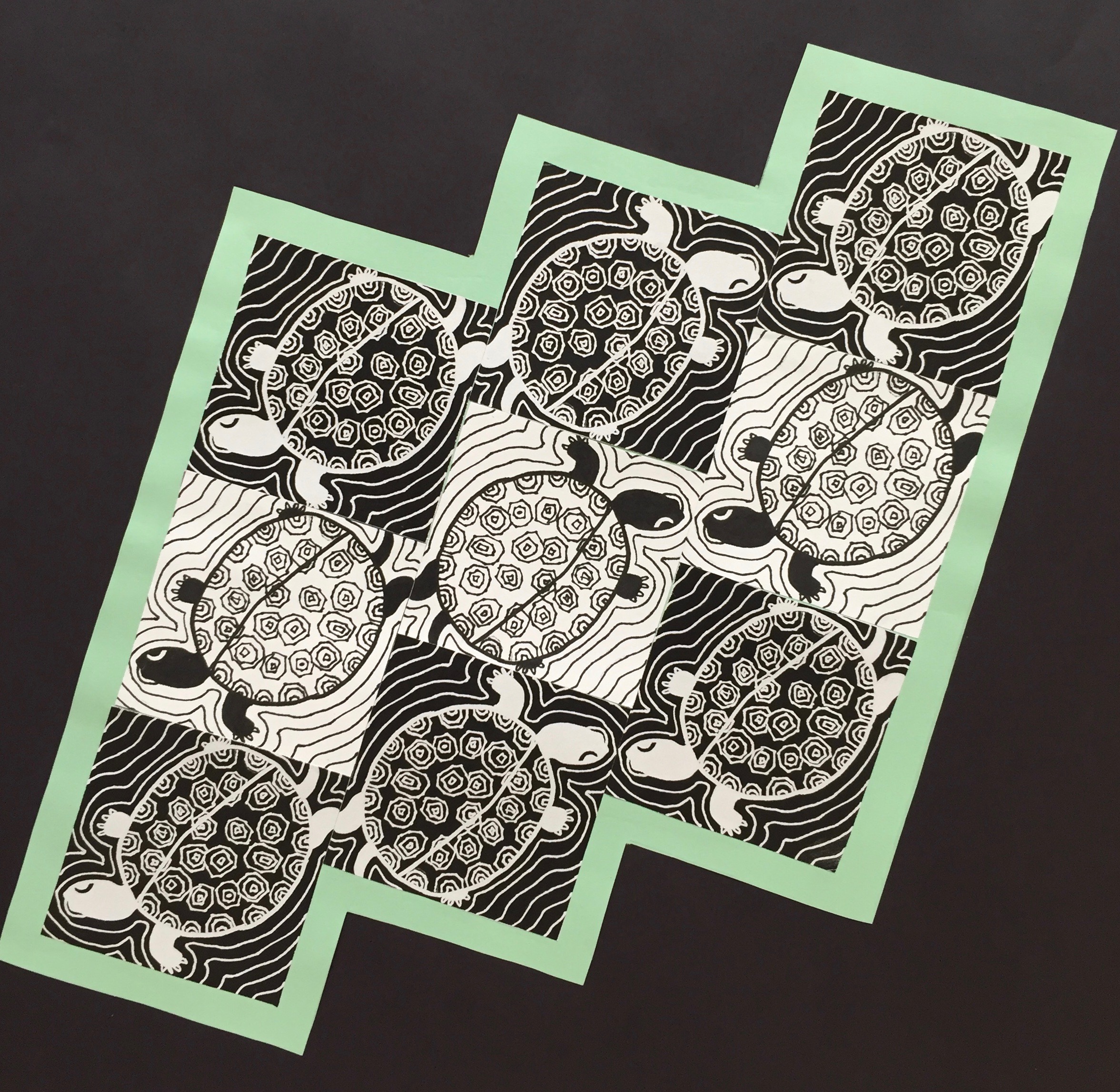 Positive/Negative Tile Collage | Ms. Amsler's Artroom