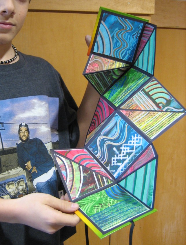 Explosion Books! (Paste Paper Version) | Ms. Amsler's Artroom