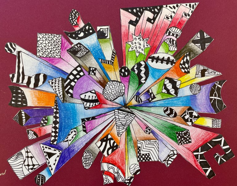 One Point Perspective Optical Illusion Drawings | Ms. Amsler's Artroom