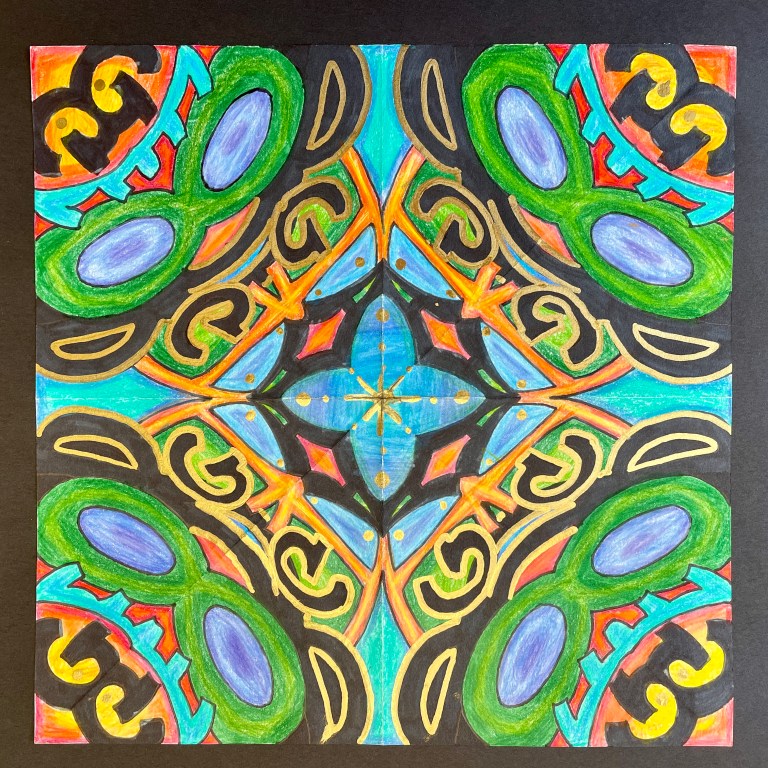 Radial Symmetry Name Designs | Ms. Amsler's Artroom